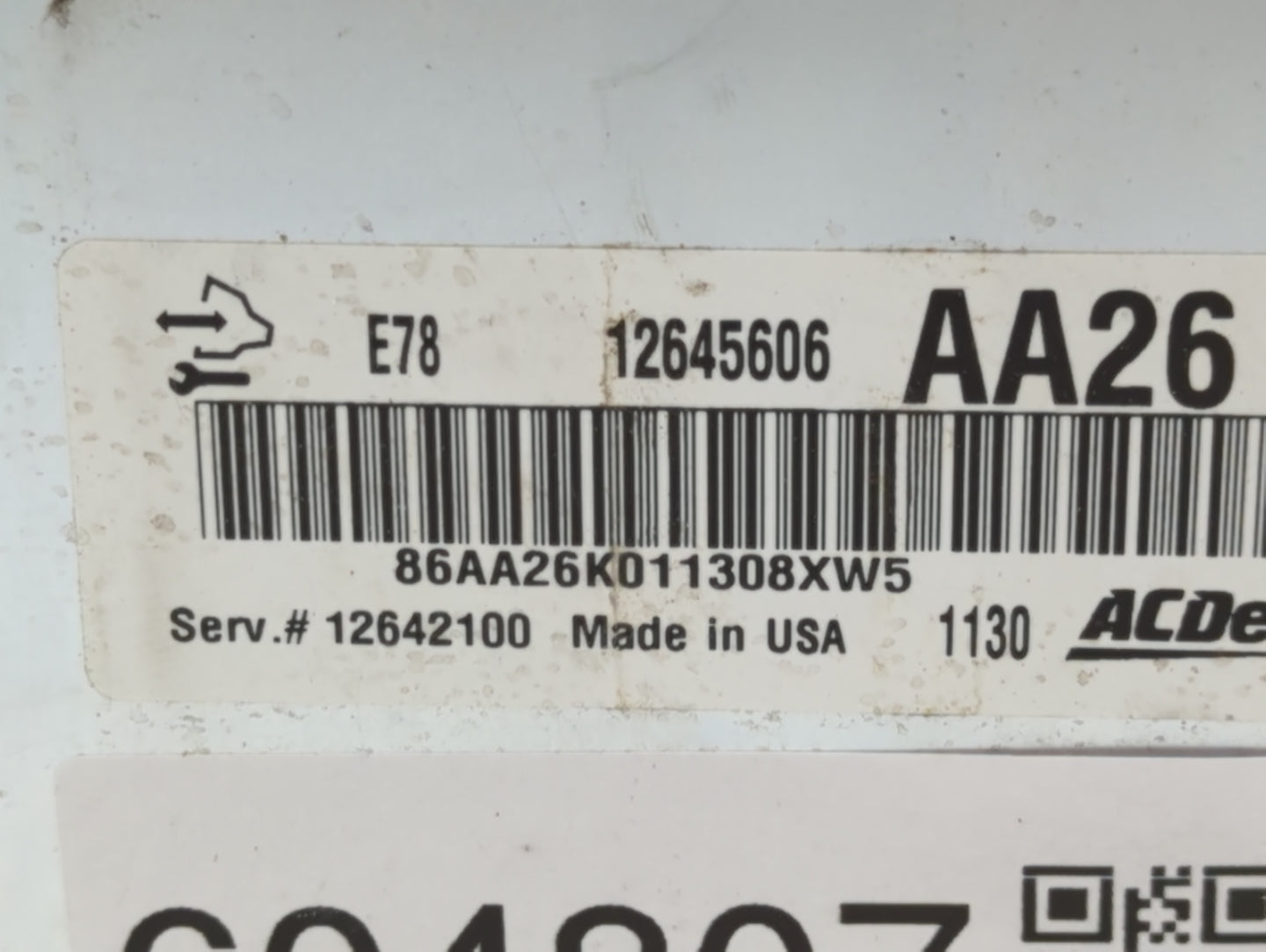 2011 Chevrolet Cruze PCM Engine Control Computer ECU ECM PCU OEM P/N:126440881 Fits OEM Used Auto Parts - Oemusedautoparts1.