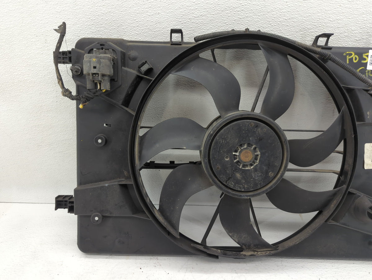 2011-2016 Chevrolet Cruze Left Radiator Fan Motor Assembly Black - Oemusedautoparts1.com