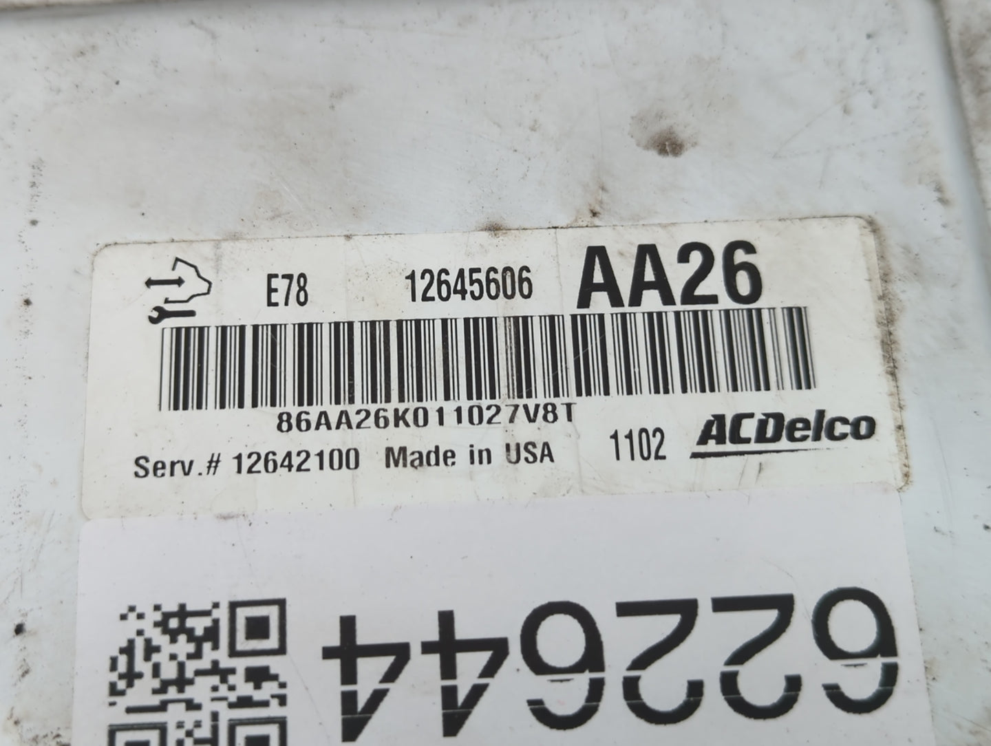 2011 Chevrolet Cruze PCM Engine Control Computer ECU ECM PCU OEM P/N:126440881 Fits OEM Used Auto Parts - Oemusedautoparts1.