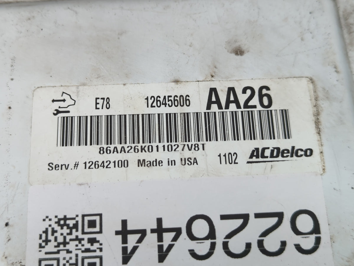2011 Chevrolet Cruze PCM Engine Control Computer ECU ECM PCU OEM P/N:126440881 OEM Used Auto Parts - Oemusedautoparts1.com