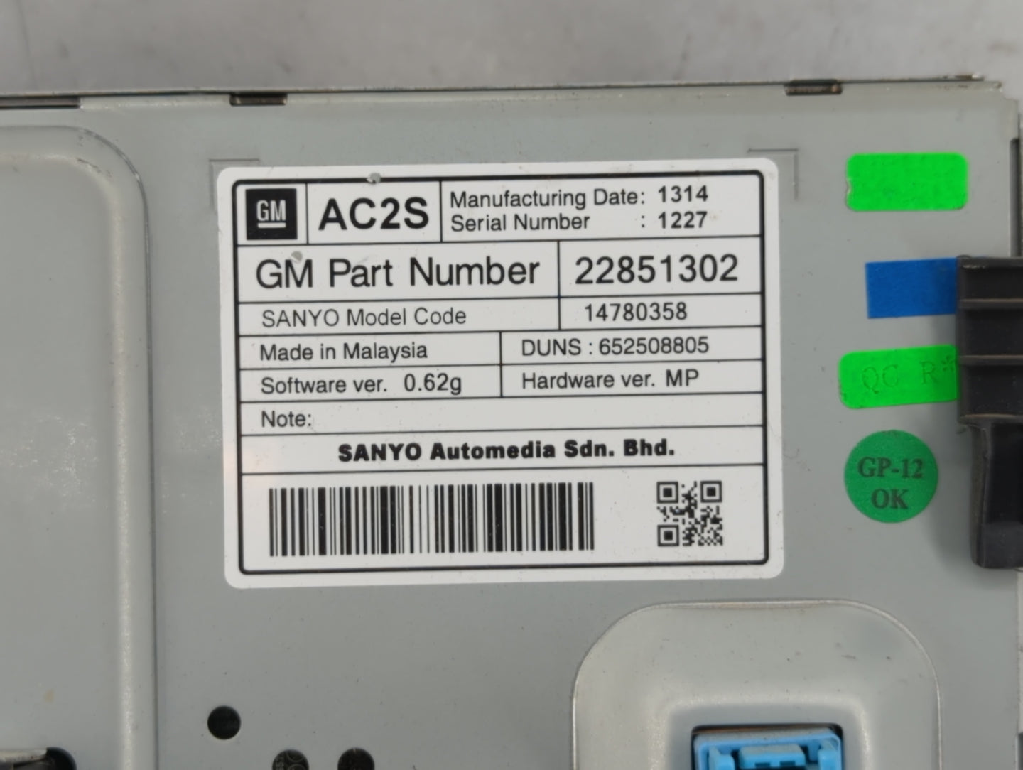 2011-2011 Chevrolet Cruze Information Display Screen - Oemusedautoparts1.com