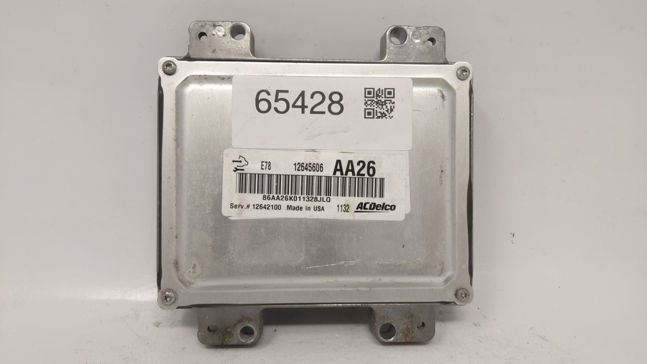 2011 Chevrolet Cruze PCM Engine Control Computer ECU ECM PCU OEM P/N:12645606 12644081 Fits OEM Used Auto Parts - Oemusedaut