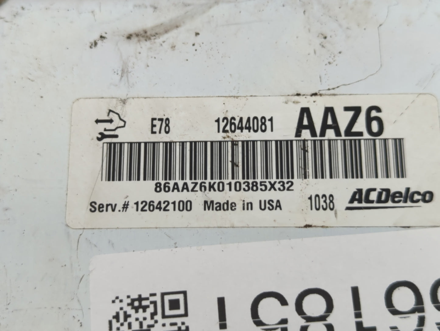 2011 Chevrolet Cruze PCM Engine Control Computer ECU ECM PCU OEM P/N:12644081 Fits OEM Used Auto Parts - Oemusedautoparts1.c