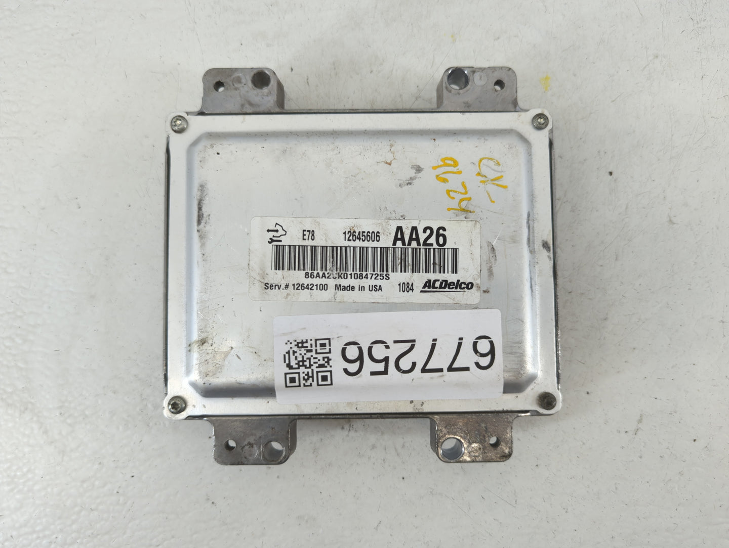 2011 Chevrolet Cruze PCM Engine Control Computer ECU ECM PCU OEM P/N:12645606 12642100, E78 12644081 Fits OEM Used Auto Part