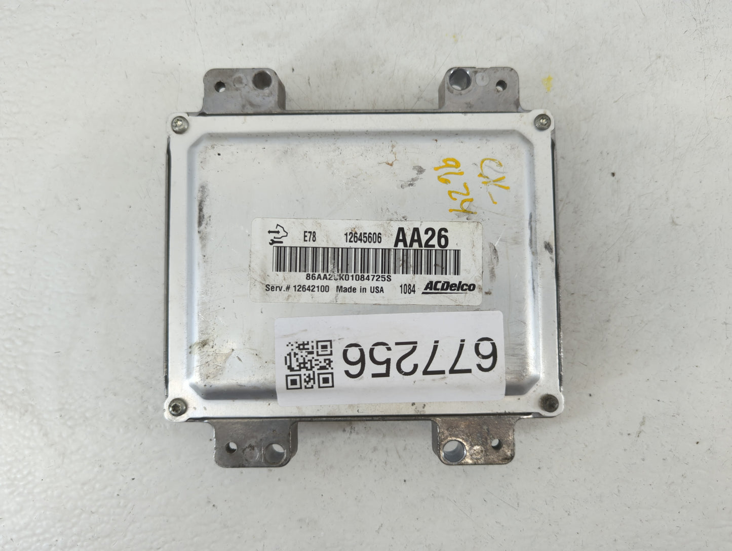 2011 Chevrolet Cruze PCM Engine Control Computer ECU ECM PCU OEM P/N:12645606 12642100, E78 12644081 Fits OEM Used Auto Part