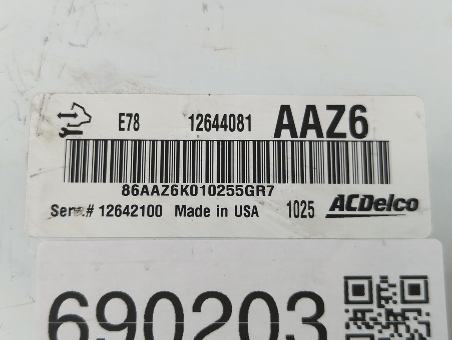 2011 Chevrolet Cruze PCM Engine Control Computer ECU ECM PCU OEM P/N:12642100 E78 12644081 Fits OEM Used Auto Parts - Oemuse