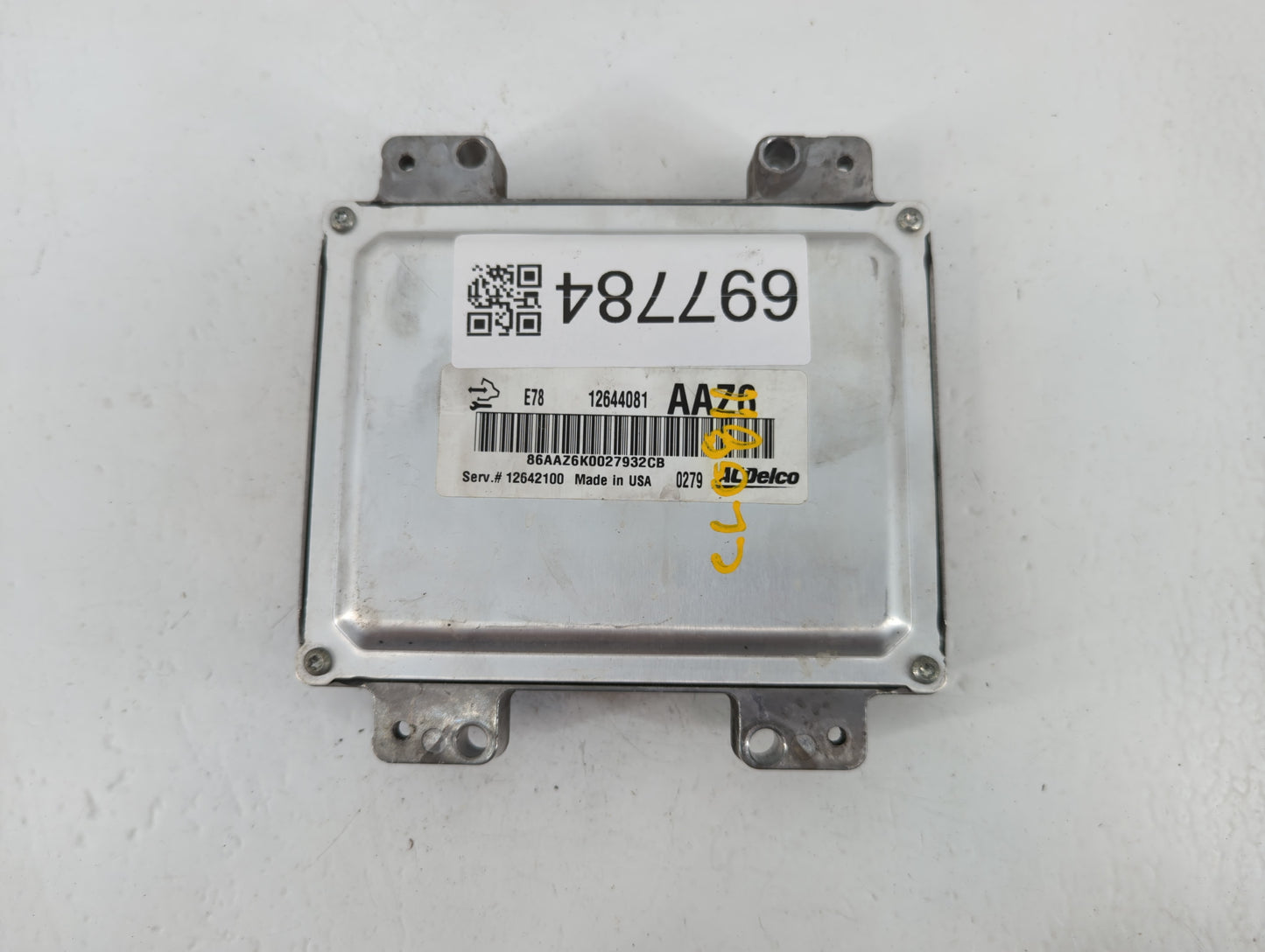 2011 Chevrolet Cruze PCM Engine Control Computer ECU ECM PCU OEM P/N:12642100 E78 12644081 Fits OEM Used Auto Parts - Oemuse