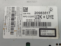 2011-2012 Chevrolet Cruze Radio AM FM Cd Player Receiver Replacement P/N:20983517 Fits Fits 2010 2011 2012 OEM Used Auto Par
