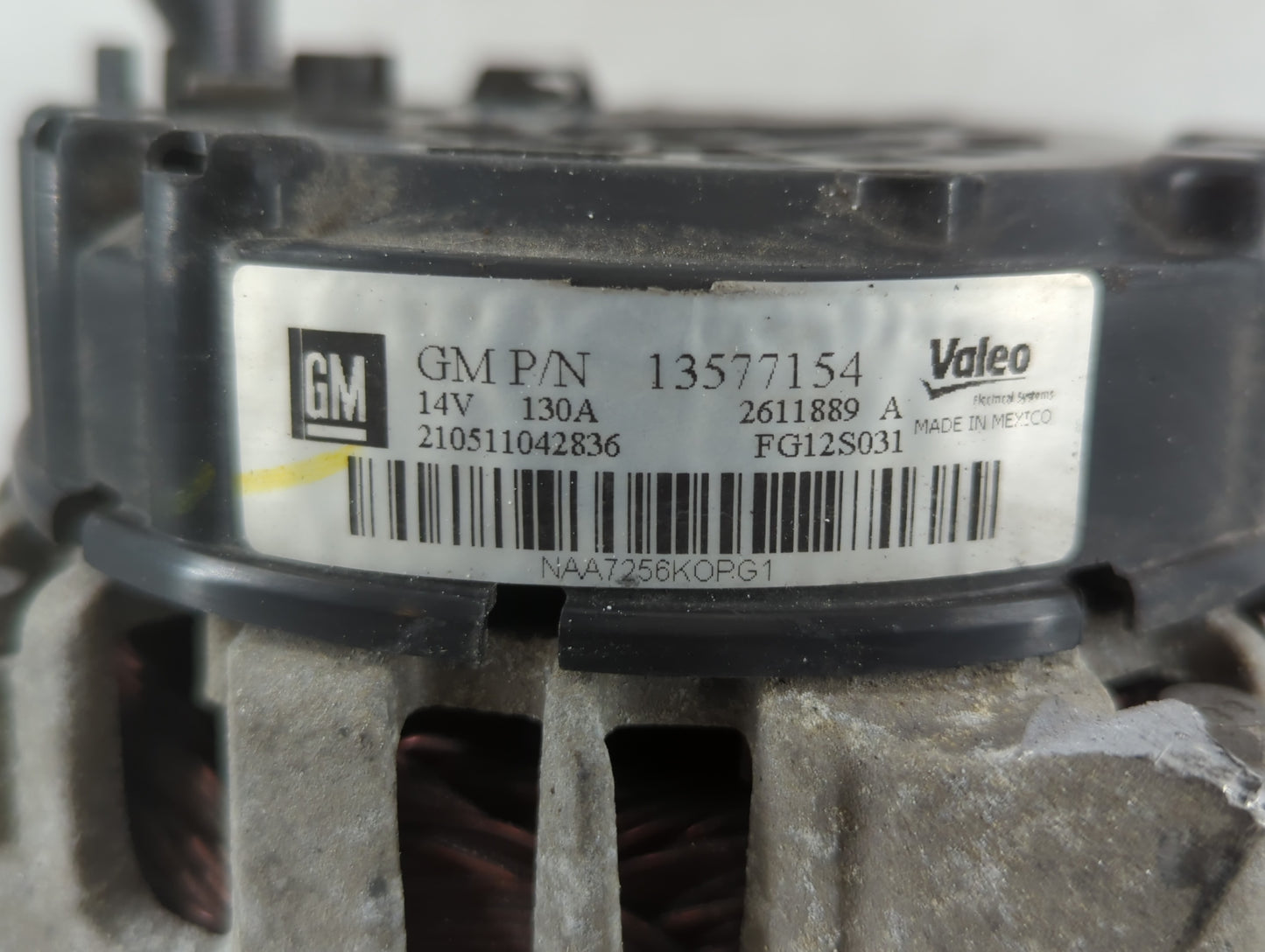 2011 Chevrolet Cruze Alternator Replacement Generator Charging Assembly Engine OEM P/N:2611889 13577154 Fits OEM Used Auto P
