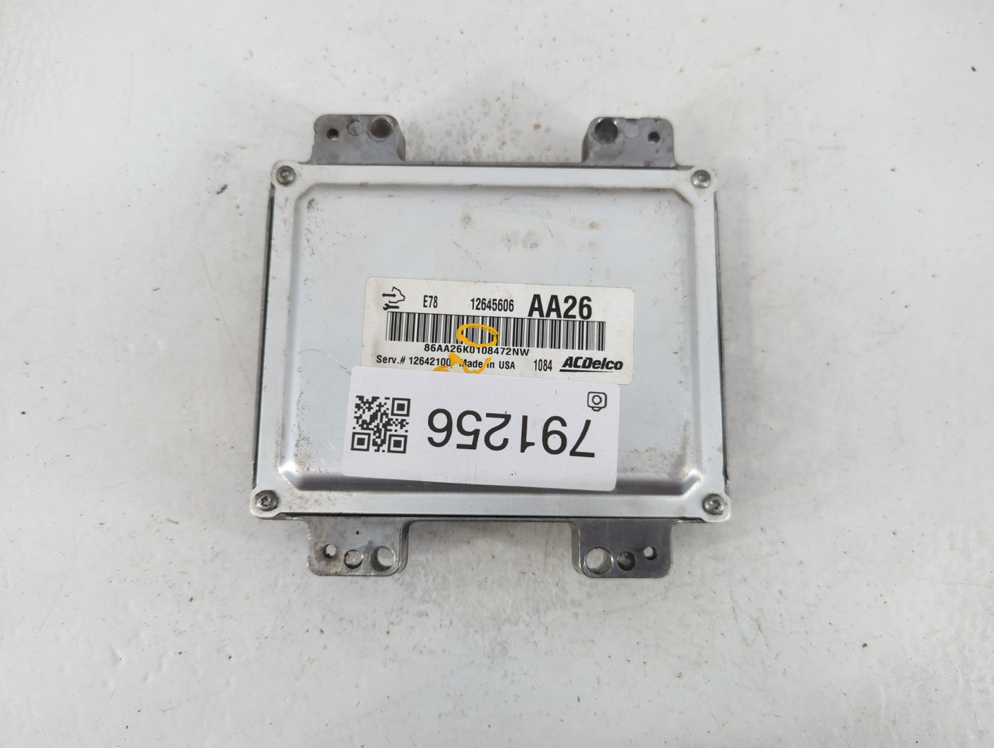 2011 Chevrolet Cruze PCM Engine Control Computer ECU ECM PCU OEM P/N:E78 12645606 Fits OEM Used Auto Parts - Oemusedautopart