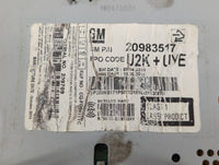 2011-2012 Chevrolet Cruze Radio AM FM Cd Player Receiver Replacement P/N:20983517 Fits Fits 2010 2011 2012 OEM Used Auto Par