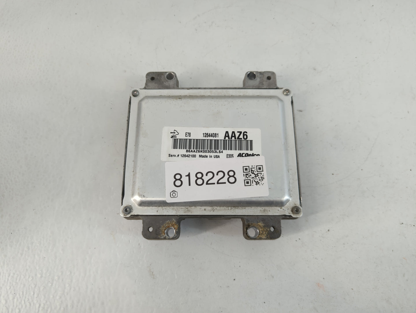 2011 Chevrolet Cruze PCM Engine Control Computer ECU ECM PCU OEM P/N:E78 12644081 Fits OEM Used Auto Parts - Oemusedautopart