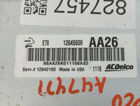 2011 Chevrolet Cruze PCM Engine Control Computer ECU ECM PCU OEM P/N:E78 12644081 Fits OEM Used Auto Parts - Oemusedautopart