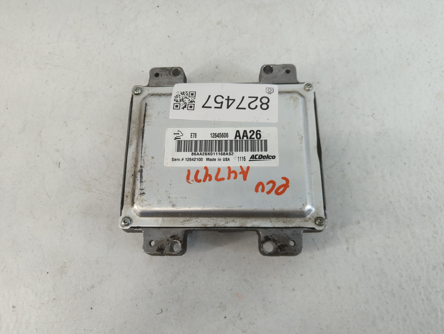 2011 Chevrolet Cruze PCM Engine Control Computer ECU ECM PCU OEM P/N:E78 12644081 Fits OEM Used Auto Parts - Oemusedautopart