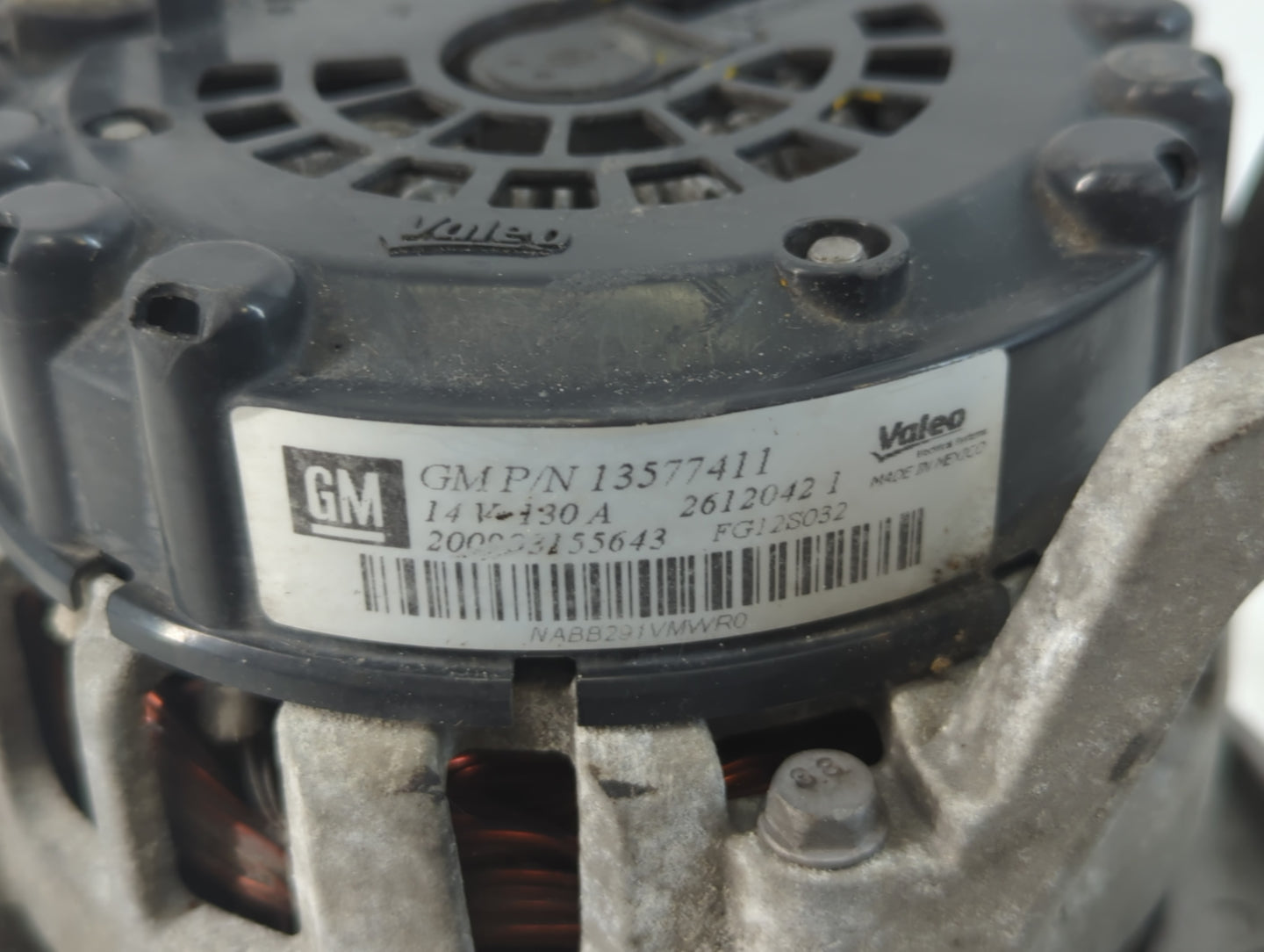 2011-2016 Chevrolet Cruze Alternator Replacement Generator Charging Assembly Engine OEM P/N:13577411 Fits OEM Used Auto Part