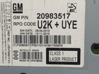 2011-2012 Chevrolet Equinox Radio AM FM Cd Player Receiver Replacement P/N:20983517 Fits Fits 2010 2011 2012 OEM Used Auto P