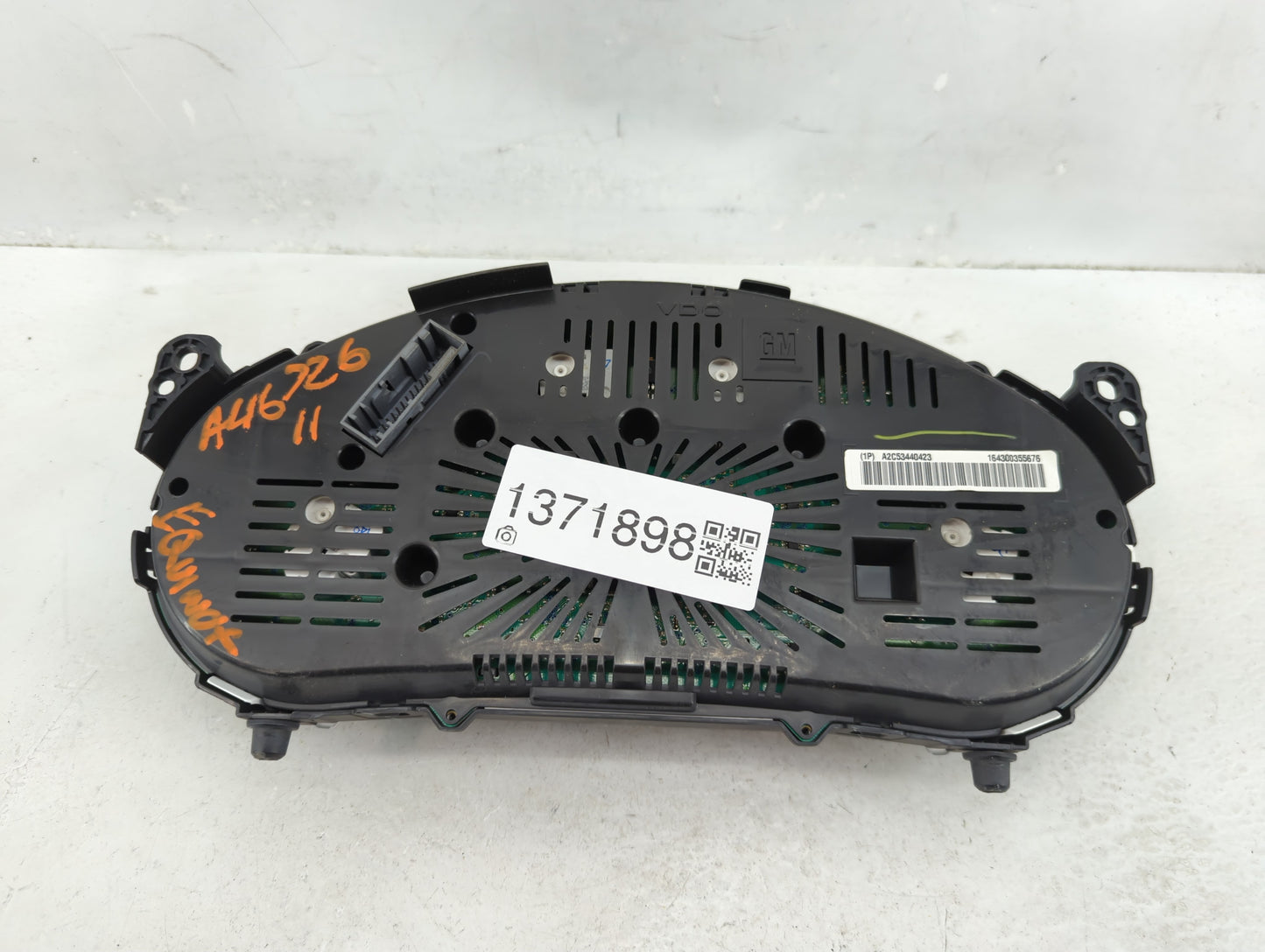 2011 Chevrolet Equinox Instrument Cluster Speedometer Gauges P/N:A2C53440423 Fits OEM Used Auto Parts - Oemusedautoparts1.co
