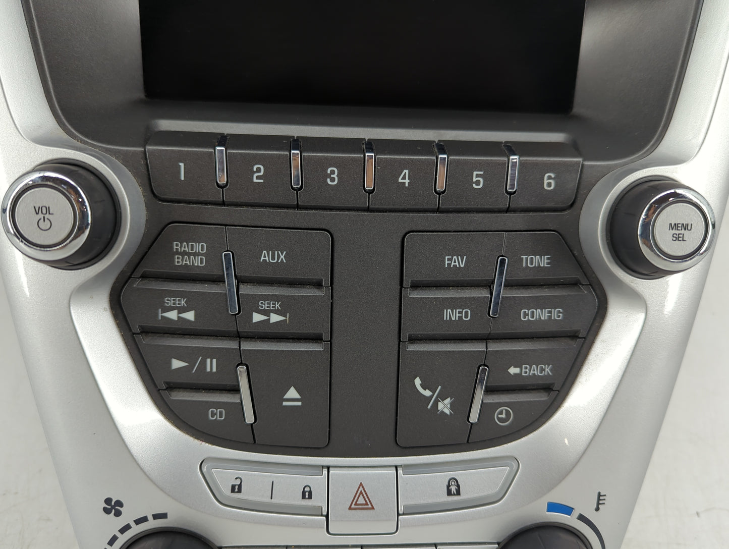 2010-2011 Chevrolet Equinox Radio AM FM Cd Player Receiver Replacement P/N:22766834 Fits Fits 2010 2011 OEM Used Auto Parts 