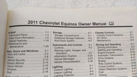 2011 Chevrolet Equinox Owners Manual Book Guide OEM Used Auto Parts - Oemusedautoparts1.com