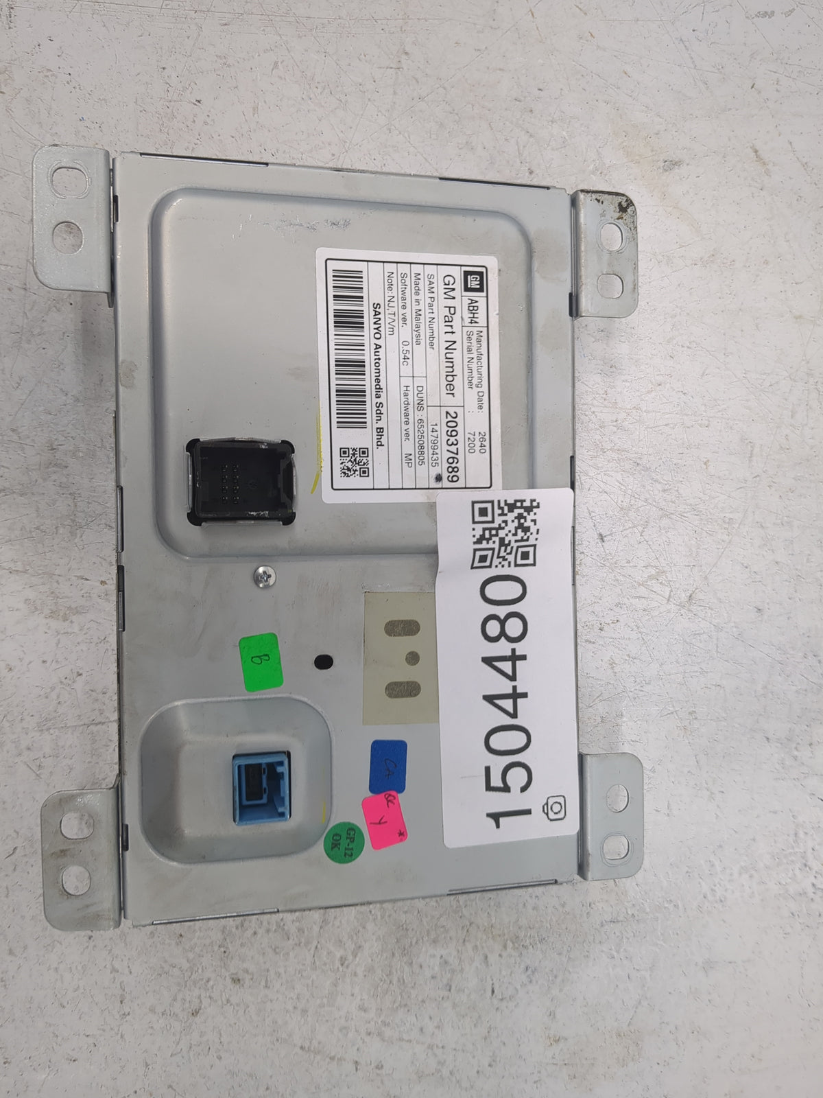 2010-2011 Chevrolet Equinox Information Radio Display Screen 1504480 - Oemusedautoparts1.com