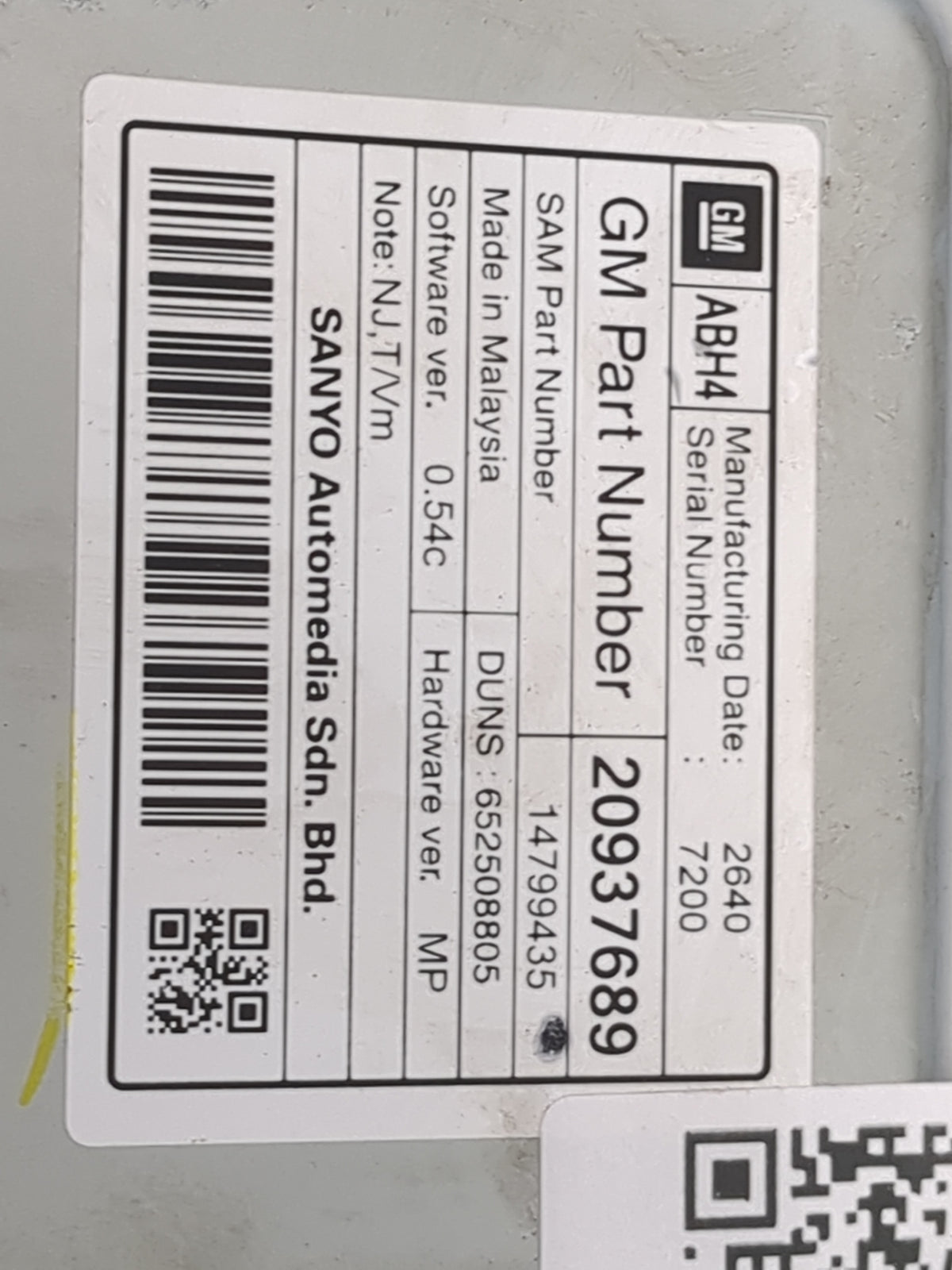 2010-2011 Chevrolet Equinox Information Radio Display Screen 1504480 - Oemusedautoparts1.com