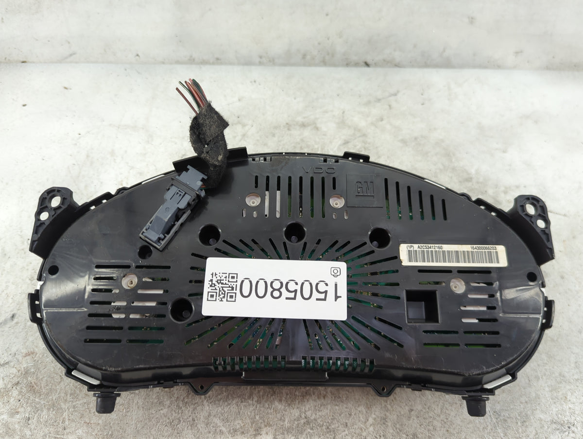 2011 Chevrolet Equinox Instrument Cluster Speedometer Gauges P/N:A2C53412160 164300066203 Miles: Fits OEM Used Auto Parts - 