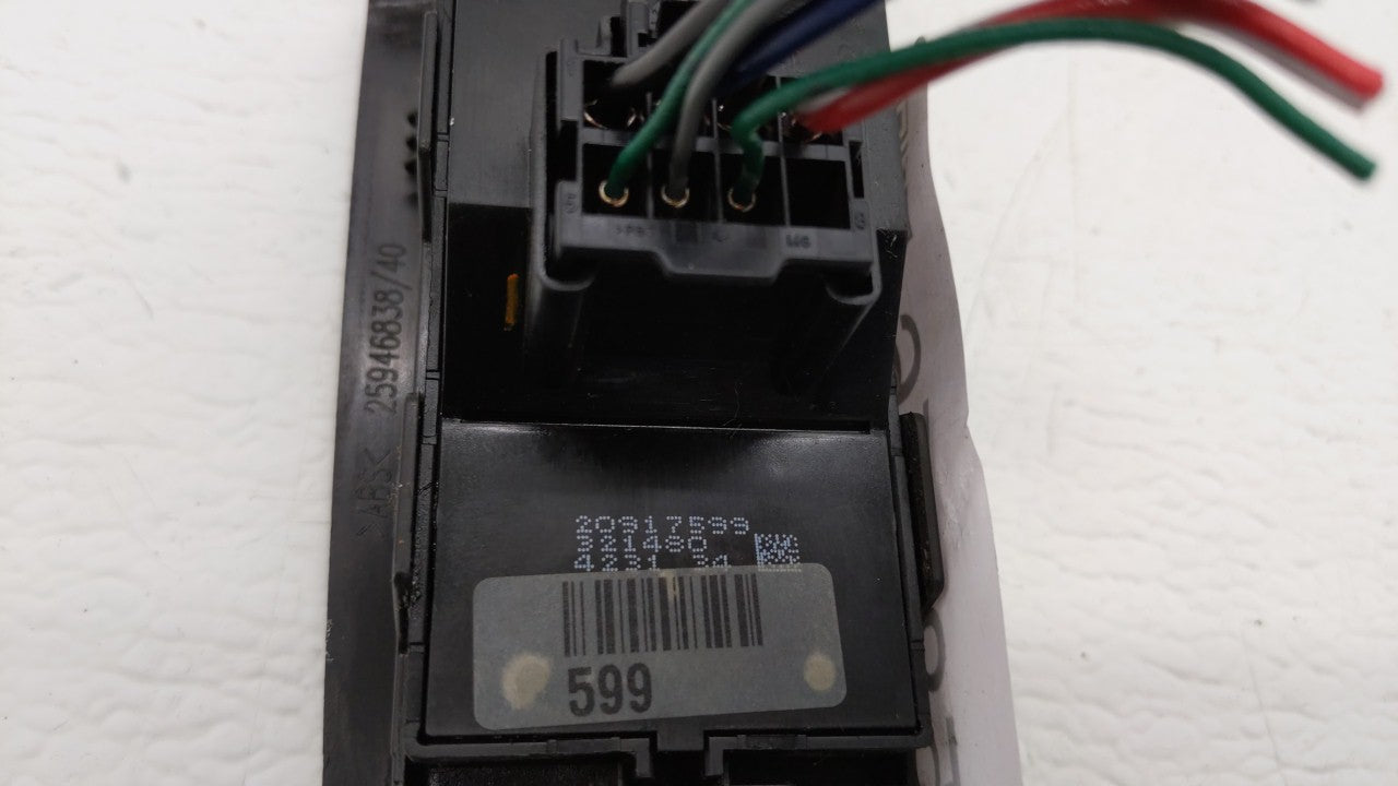 2010-2017 Chevrolet Equinox Master Power Window Switch Replacement Driver Side Left P/N:20917599 Fits OEM Used Auto Parts - 