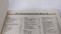2011 Chevrolet Equinox Owners Manual Book Guide OEM Used Auto Parts - Oemusedautoparts1.com