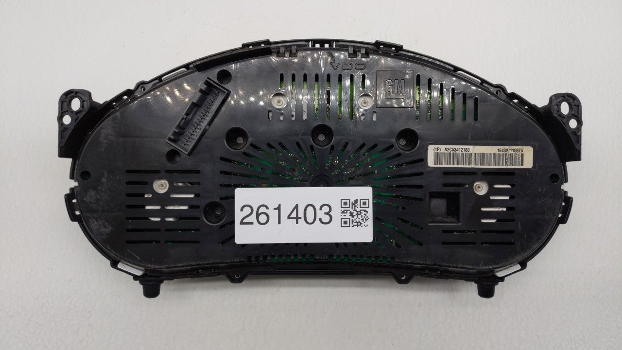 2011 Chevrolet Equinox Instrument Cluster Speedometer Gauges P/N:22783663 20978081, 20978079, 22783661 Fits OEM Used Auto Pa