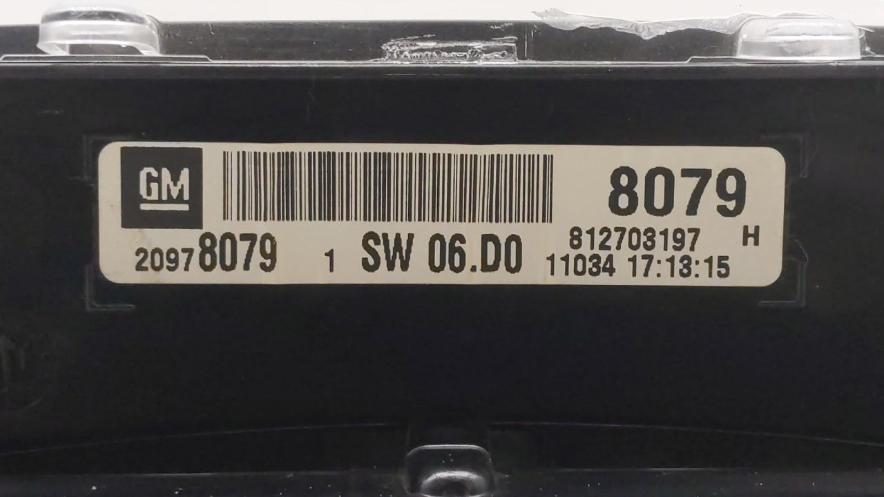2011 Chevrolet Equinox Instrument Cluster Speedometer Gauges P/N:22783663 20978081, 20978079, 22783661 Fits OEM Used Auto Pa