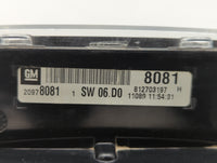 2011 Chevrolet Equinox Instrument Cluster Speedometer Gauges P/N:22783663 20978081, 20978079, 22783661 Fits OEM Used Auto Pa
