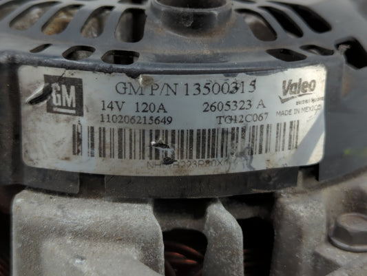 2010-2017 Chevrolet Equinox Alternator Replacement Generator Charging Assembly Engine OEM P/N:13500315 13588328 Fits OEM Used Auto Parts