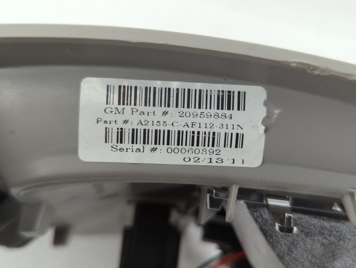 2010-2011 Chevrolet Equinox Overhead Roof Console Interior Dome Light - Oemusedautoparts1.com