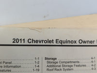 2011 Chevrolet Equinox Owners Manual Book Guide OEM Used Auto Parts - Oemusedautoparts1.com