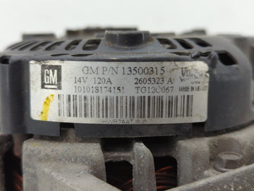 2010-2017 Chevrolet Equinox Alternator Replacement Generator Charging Assembly Engine OEM P/N:13500315 13588328 Fits OEM Used Auto Parts