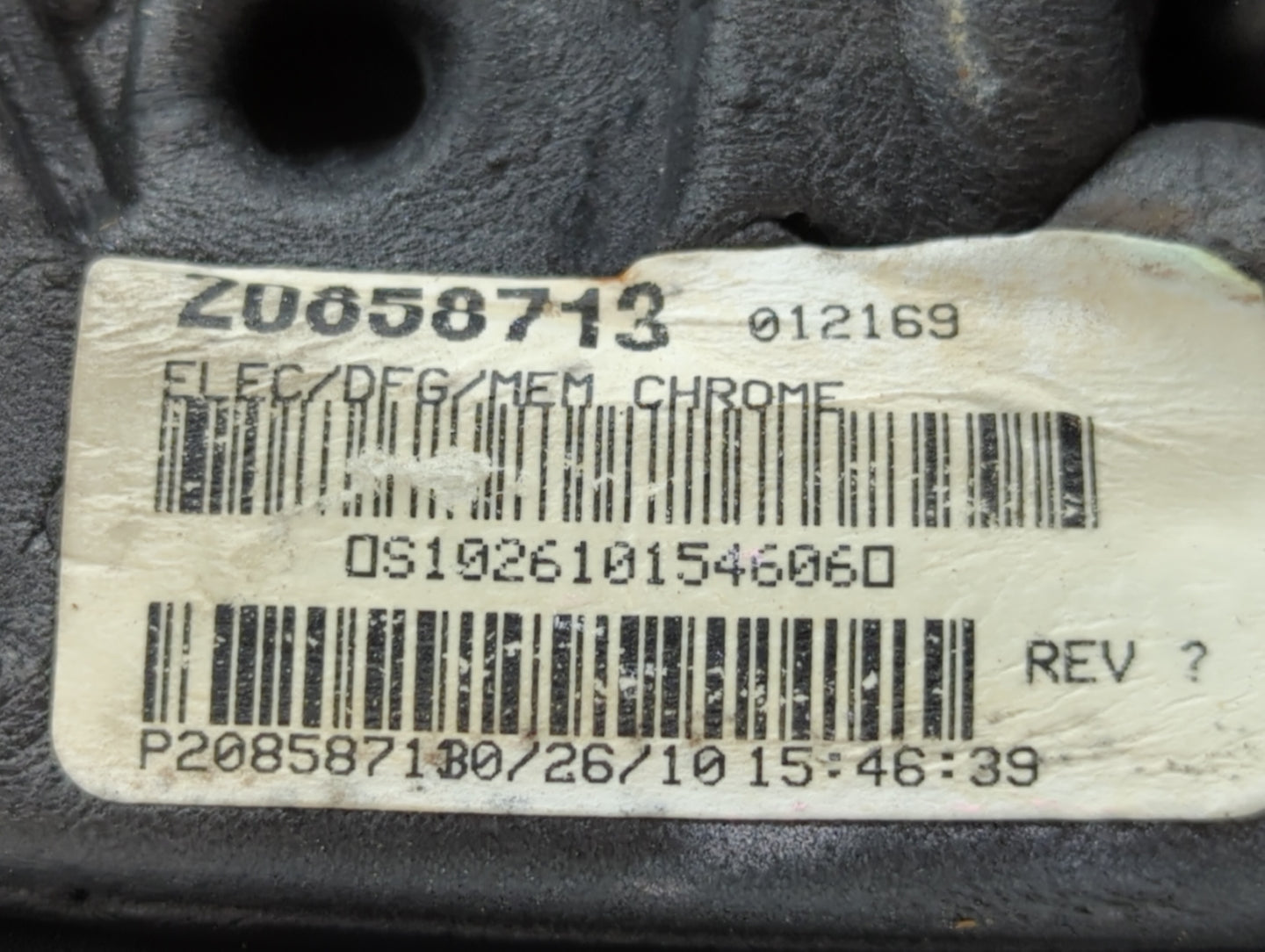 2010-2011 Chevrolet Equinox Passenger Side View Mirror - Right Door Mirror OEM Used - Oemusedautoparts1.com