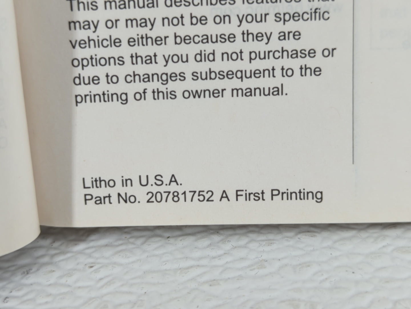 2011 Chevrolet Equinox Owners Manual Book Guide OEM Used Auto Parts - Oemusedautoparts1.com