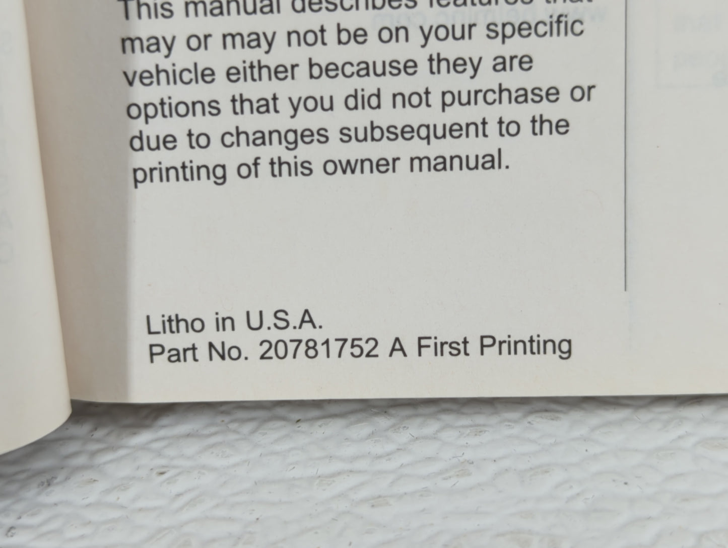 2011 Chevrolet Equinox Owners Manual Book Guide OEM Used Auto Parts - Oemusedautoparts1.com