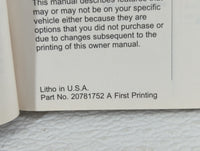 2011 Chevrolet Equinox Owners Manual Book Guide OEM Used Auto Parts - Oemusedautoparts1.com