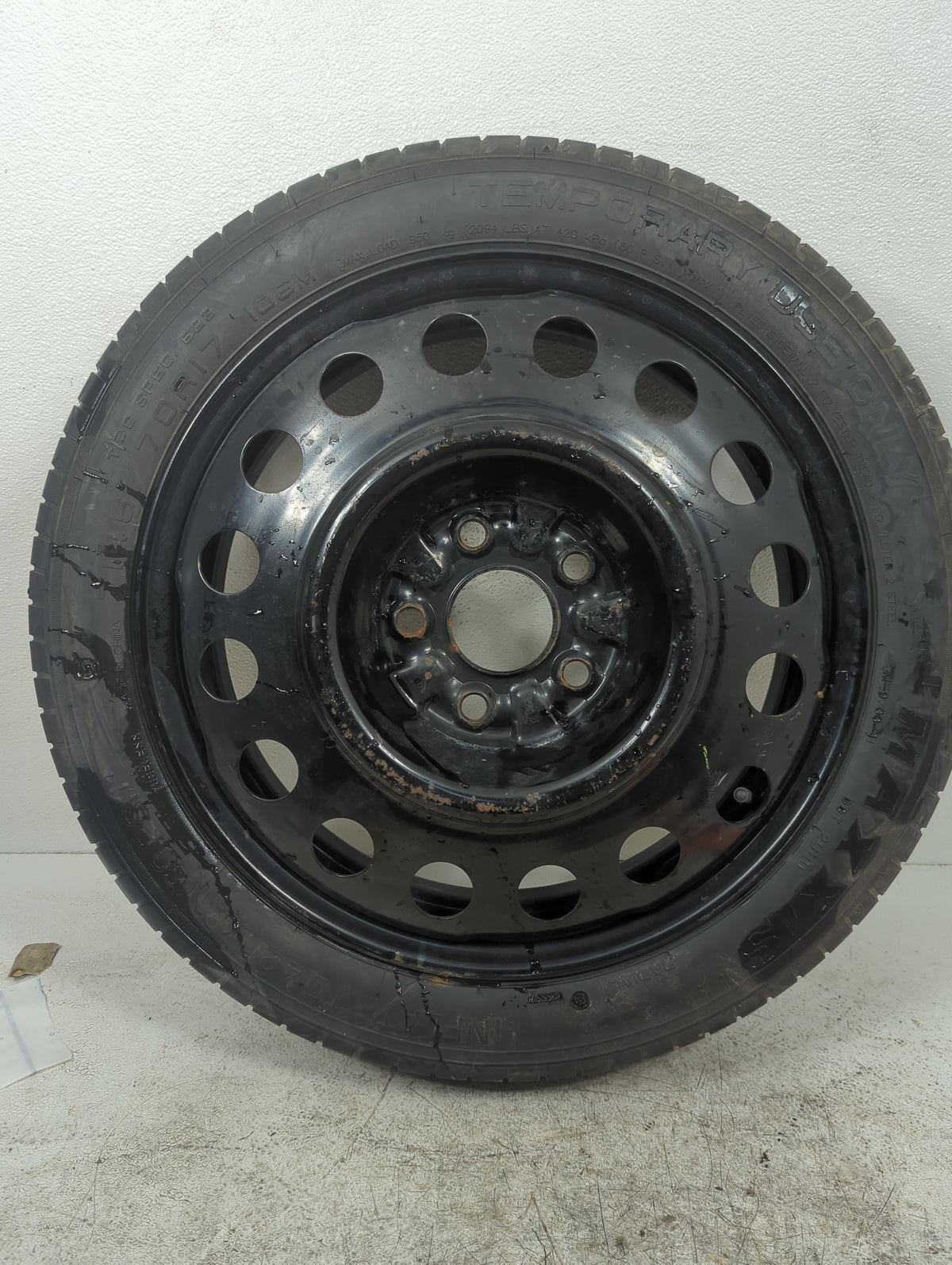 2011 Chevrolet Equinox Spare Donut Tire Wheel Rim Oem 5037221 - Oemusedautoparts1.com