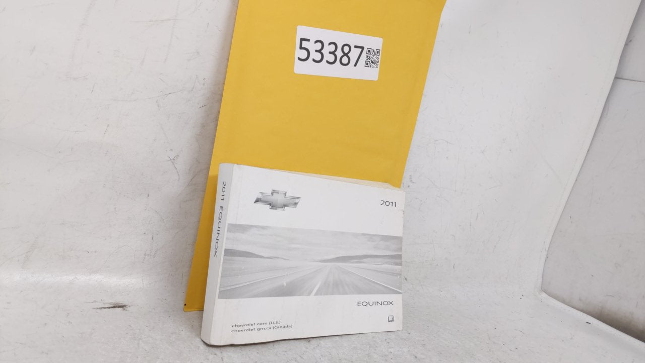 2011 Chevrolet Equinox Owners Manual Book Guide OEM Used Auto Parts - Oemusedautoparts1.com