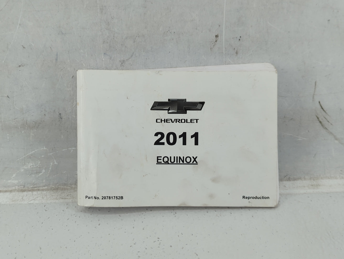 2011 Chevrolet Equinox Owners Manual Book Guide OEM Used Auto Parts - Oemusedautoparts1.com