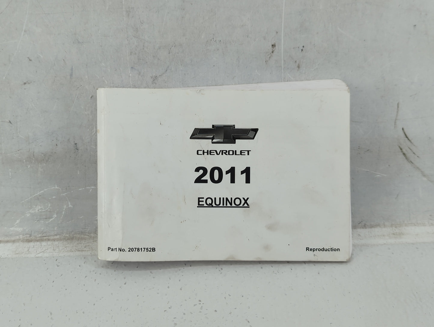 2011 Chevrolet Equinox Owners Manual Book Guide OEM Used Auto Parts - Oemusedautoparts1.com