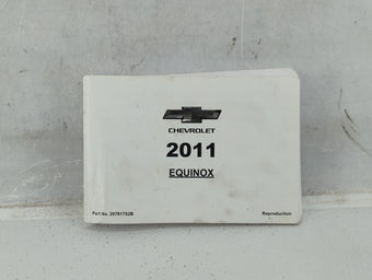 compare product 2011 Chevrolet Equinox Owners Manual Book Guide OEM Used Auto Parts
