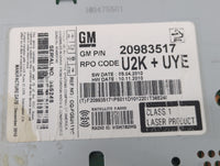 2011-2012 Chevrolet Equinox Radio AM FM Cd Player Receiver Replacement P/N:20983517 Fits Fits 2010 2011 2012 OEM Used Auto P