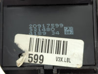 2010-2017 Chevrolet Equinox Master Power Window Switch Replacement Driver Side Left P/N:20917599 Fits OEM Used Auto Parts - 