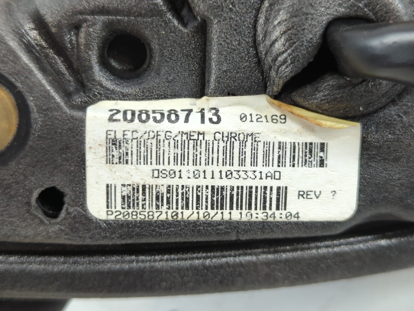 2010-2011 Chevrolet Equinox Passenger Side View Mirror - Right Door Mirror OEM Used - Oemusedautoparts1.com
