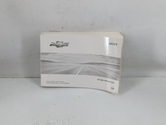 compare product 2011 Chevrolet Equinox Owners Manual Book Guide P/N:20781752 A OEM Used Auto Parts