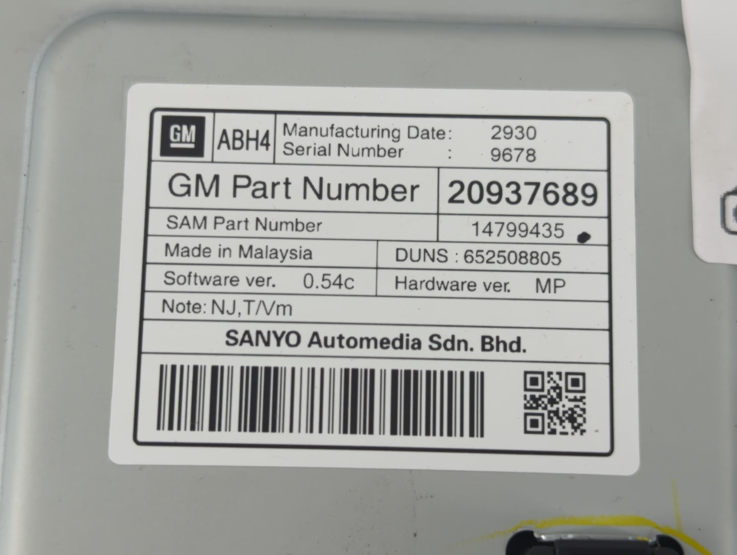 2010-2011 Chevrolet Equinox Information Display Screen - Oemusedautoparts1.com