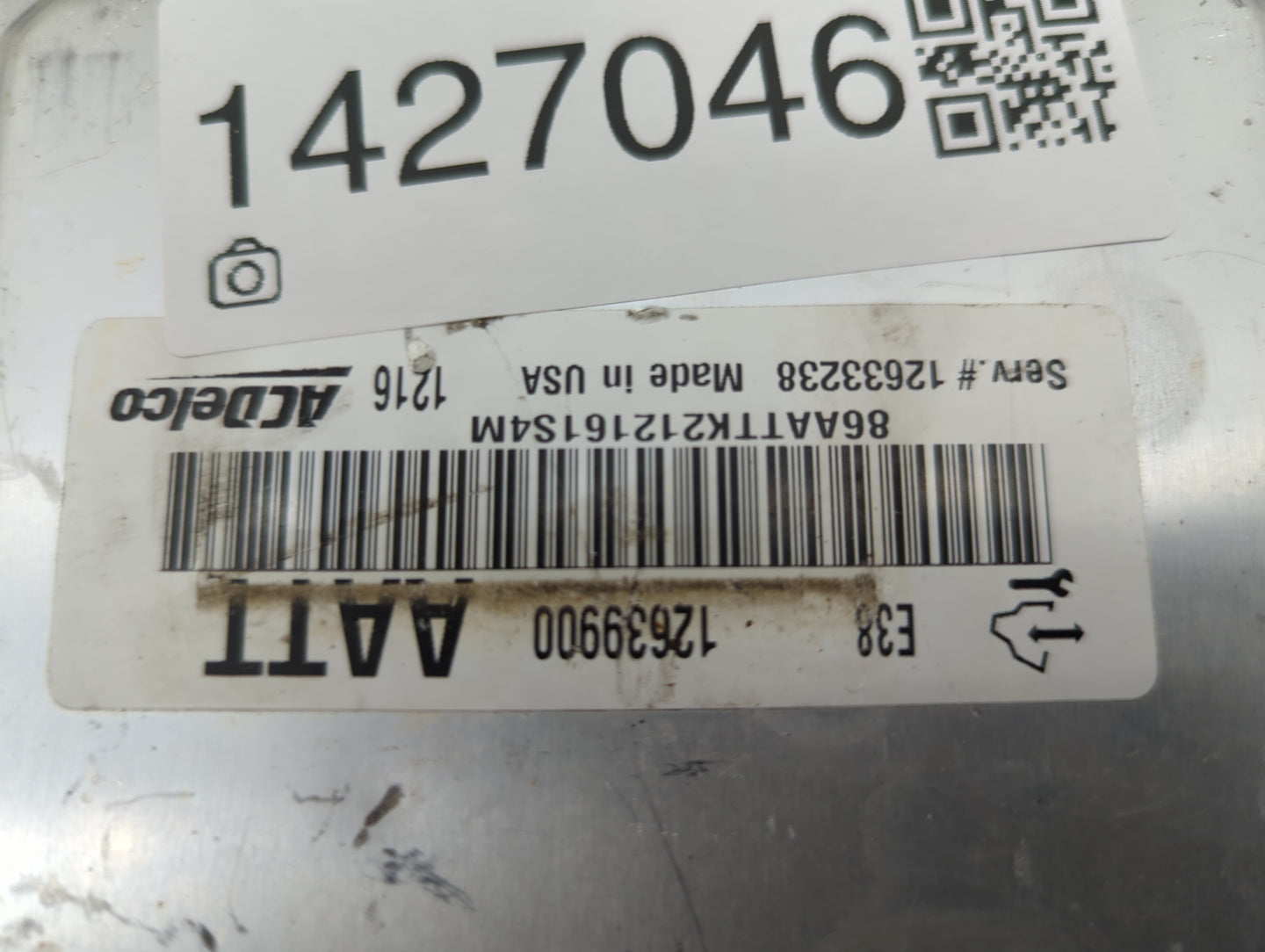 2011 Chevrolet Exp2500 PCM Engine Control Computer ECU ECM PCU OEM P/N:12639900 12633238 Fits OEM Used Auto Parts - Oemuseda